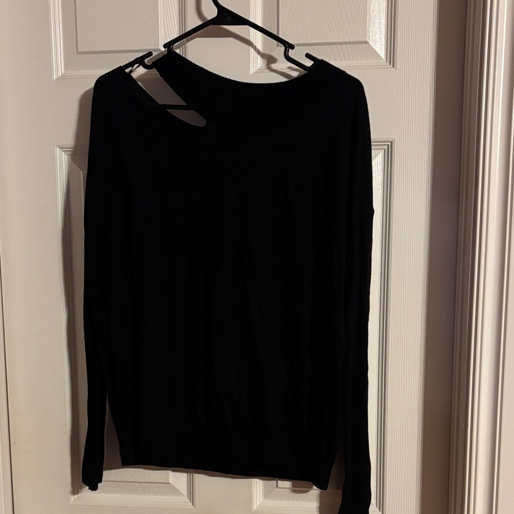 Melrose and Market Black Long Sleeve Top